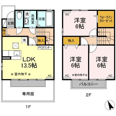 小泉町駅（東武鉄道小泉線）の家具家電付き賃貸「スプリング・ロード」メイン画像