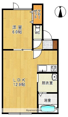 北海道の家具家電付き賃貸「Ｋ－Ⅵ」メイン画像