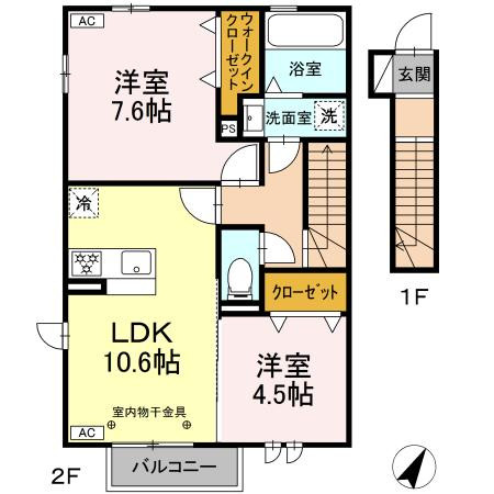 沼津駅（東海道本線）の家具家電付き賃貸「メゾン岡宮」メイン画像
