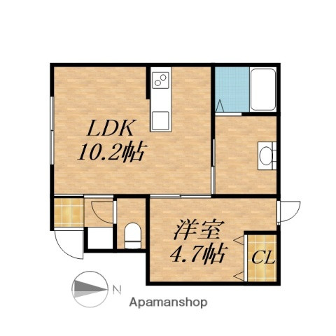 北海道帯広市の家具家電付き賃貸「フォレスト白樺」メイン画像