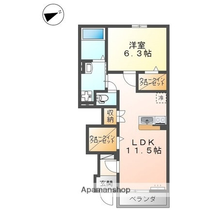 日本全国の家具家電付き賃貸「フレアマンションⅢ」メイン画像